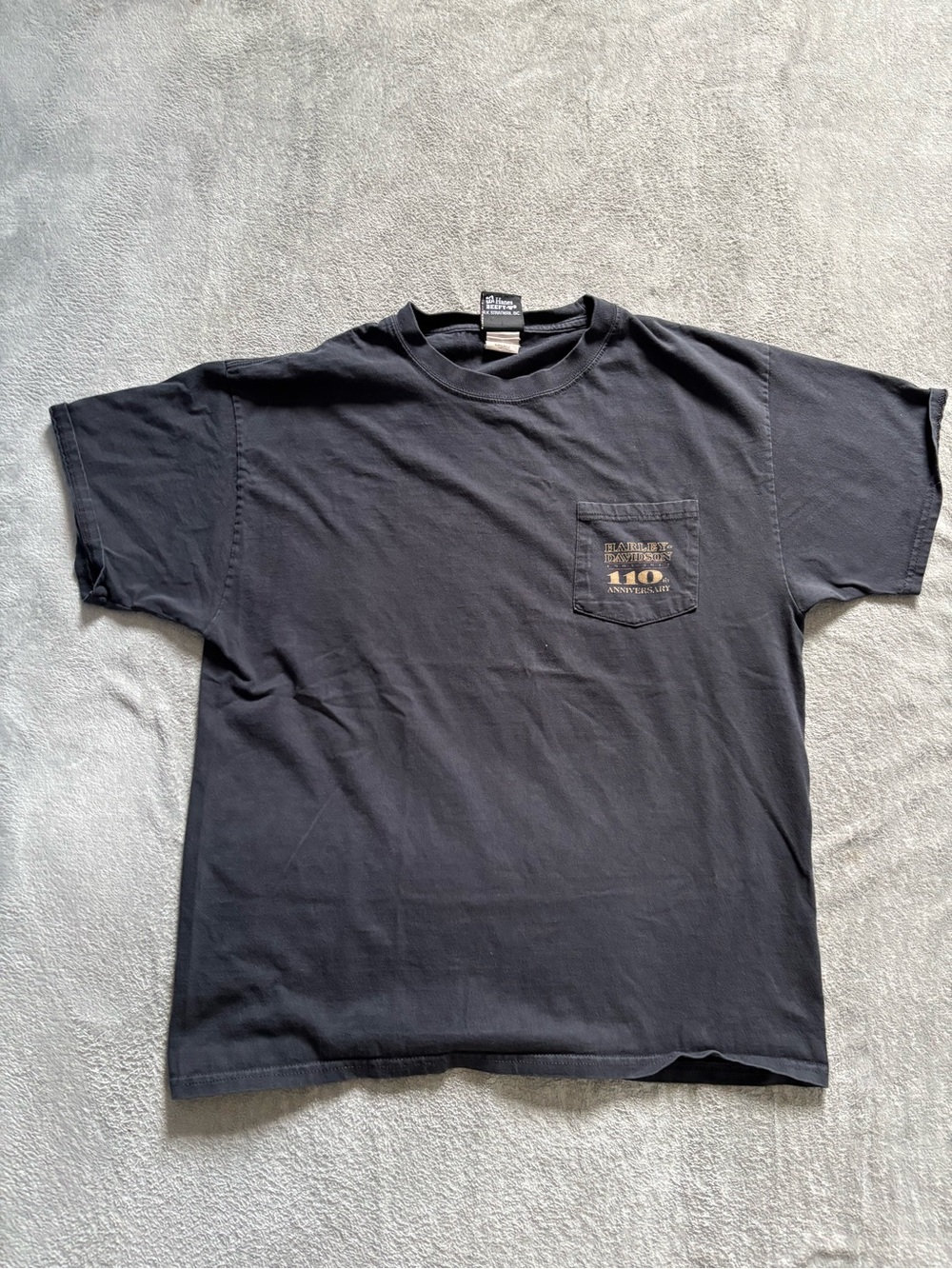 Vintage Harley Davidson Stubbs Men’s L Pocket T-Shirt 110th Ann. Houston Texas